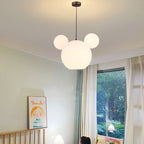 Lumendat Modern Minimalist Milk White PE Mouse 3-Light Kids Chandelier Lumendat