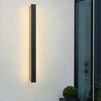Retro Outdoor Rectangular Strip Waterproof LED Wall Sconce Lamp