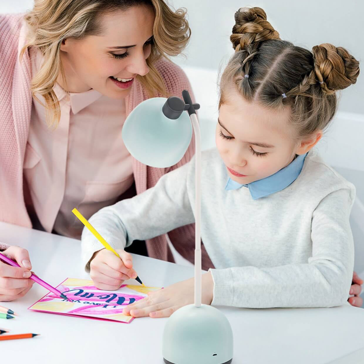 Lumendat Creative Doll Cartoon Charging USB Kids Reading LED Eye Care Desk Lamp Lumendat