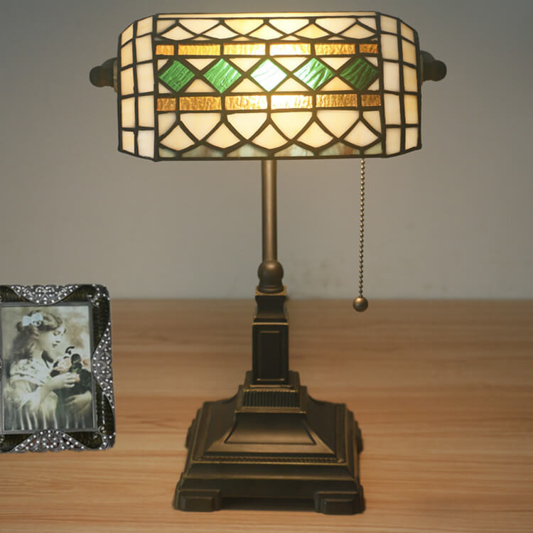European Vintage Tiffany 1-Light Table Lamp Lumendat