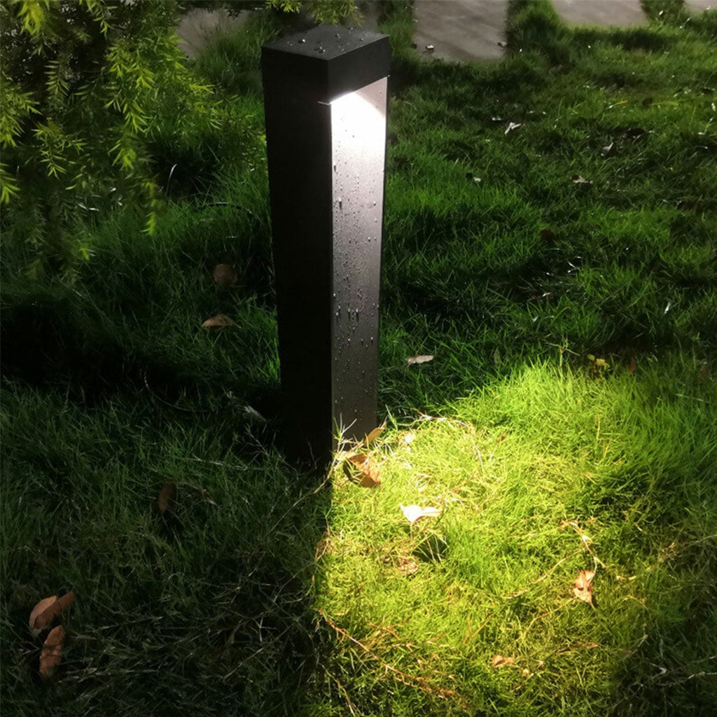 Simple Square Lawn Light Aluminum LED Outdoor Garden Path Lamp Lumendat