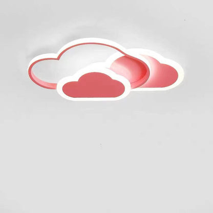 Contemporary Simplicity Cloud Acrylic Shade Metal LED Flush Mount Ceiling Light for Bedroom