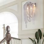 Lumendat Postmodern Luxury Aluminum Chain Tassel 2-Light Wall Sconce Lumendat