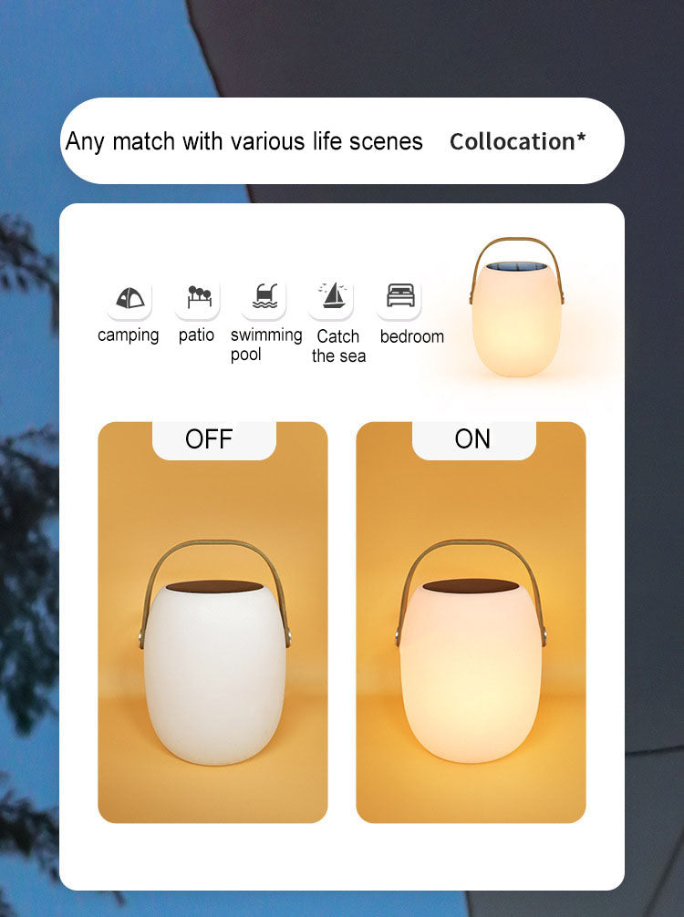 Solar PE Portable Basket LED Outdoor Waterproof Decorative Light Lumendat