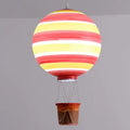 Scandinavian Modern Creative Hot Air Balloon Iron Acrylic 1-light Pendant Light BulbSquare