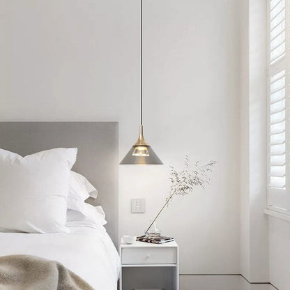 Nordic Creative Cone Aluminum Acrylic LED Pendant Light