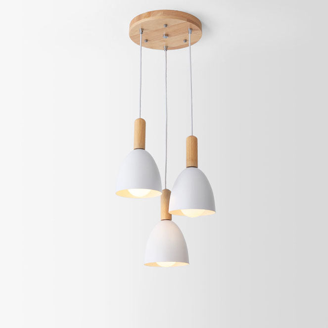 Nordic Minimalist Macaron Solid Color 1/3-light Chandelier