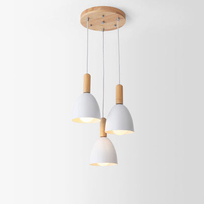 Nordic Minimalist Macaron Solid Color 1/3-light Chandelier