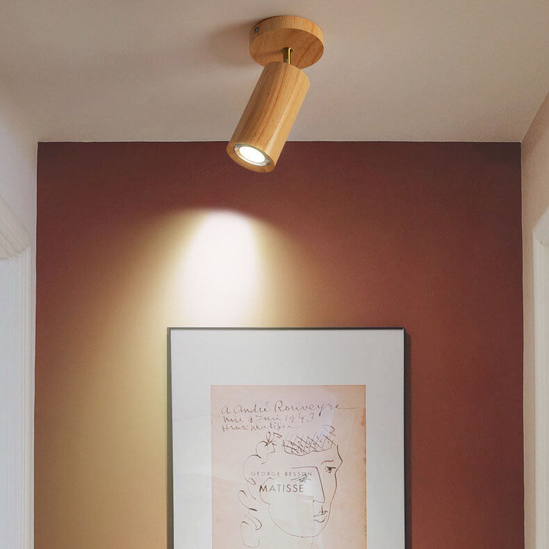 Simple Log Spotlight Track LED Semi-Flush Mount Ceiling Light Lumendat