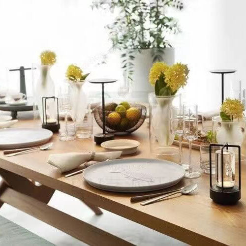 Nordic Vintage Aluminum Acrylic USB Rechargeable Night Light Table Lamp Lumendat