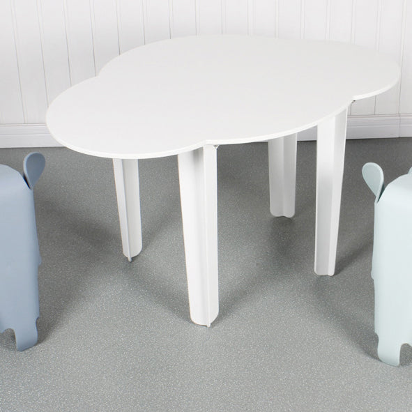 Lumendat Modern Minimalist Plastic Cloud Design Four Legs Kids Table For Living Room Lumendat