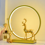 Nordic Creative Circle Deer USB LED Night Light Table Lamp Lumendat
