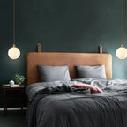 Nordic Minimalist White Orb 1-light Pendant Light Lumendat