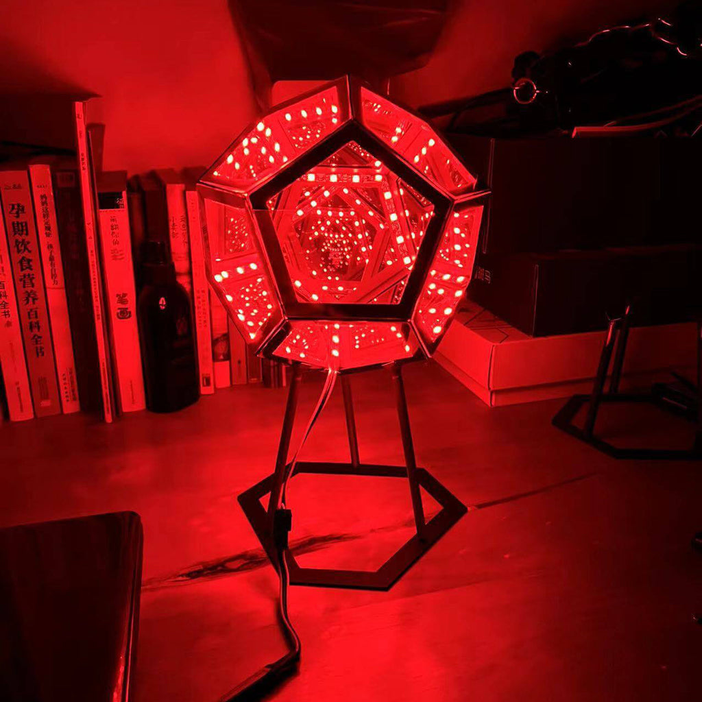 Infinity Dodecahedron LED Night Light Art Table Lamp Lumendat