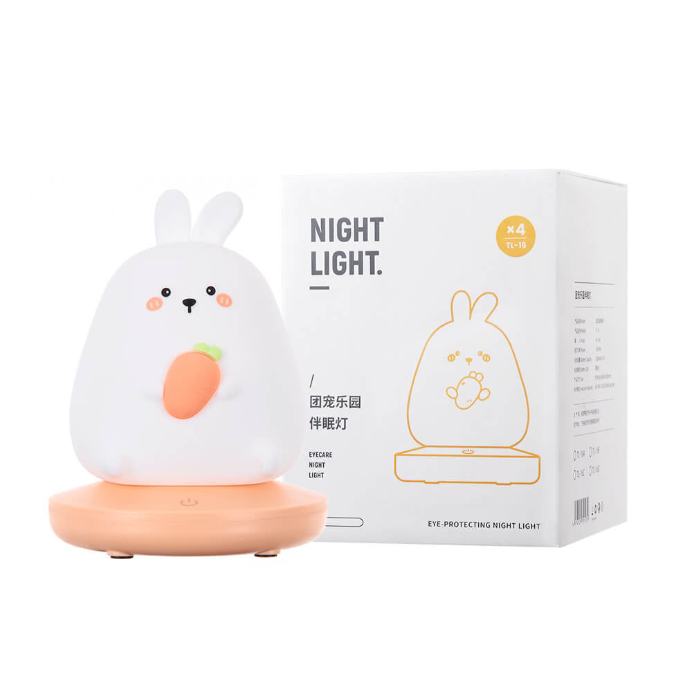 Creative Silicone Animal USB Rechargeable Night Light Decorative Table Lamp Lumendat