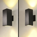 Modern Minimalist Square Column LED Luminous Outdoor Waterproof Wall Sconce Lamp Lumendat