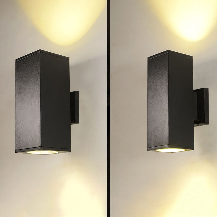 Modern Minimalist Square Column LED Luminous Outdoor Waterproof Wall Sconce Lamp Lumendat