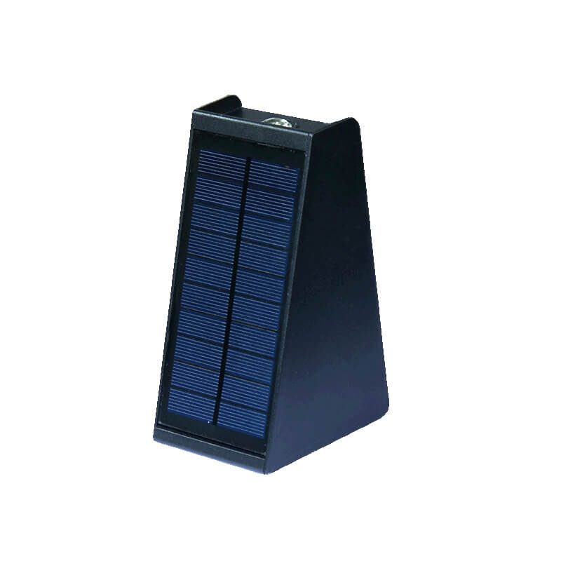 Simple Solar Trapezoid Outdoor Waterproof Up and Down Lights LED Wall Sconce Lamp Lumendat