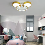 Lumendat Modern Creative Minimalist Wrought Iron Cartoon Mouse LED Flush Mount Ceiling Light Lumendat
