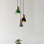 Nordic Cement Tapered 1-light Mini LED Pendant Light BulbSquare
