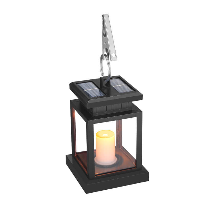 Solar Retro Candle Lantern LED Outdoor Hanging Light Lumendat