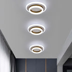 Nordic Simple Acrylic Square Circle Iron LED Flush Mount Ceiling Light BulbSquare