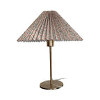 Retro Nostalgic Pleated Cloth Cover Umbrella Design 1-Light Table Lamp Lumendat