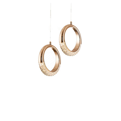 Modern Acrylic Geometric Circle 1-Light  LED  Pendant Light