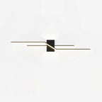 Modern Minimalist Aluminum Geometric Long Straight Line LED Wall Sconce Lamp For Living Room Lumendat