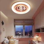 Lumendat Contemporary Creative Cartoon Pink Astronaut Unicorn Round Acrylic Resin LED Flush Mount Ceiling Light For Bedroom Lumendat