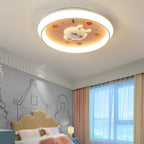 Lumendat Modern Cartoon Rabbit Children's Iron LED Flush Mount Ceiling Light Lumendat