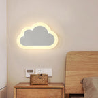 Lumendat Contemporary Simplicity Aluminum Cloud Frame Silicone Strip LED Kids Wall Sconce Lamp For Bedroom Lumendat