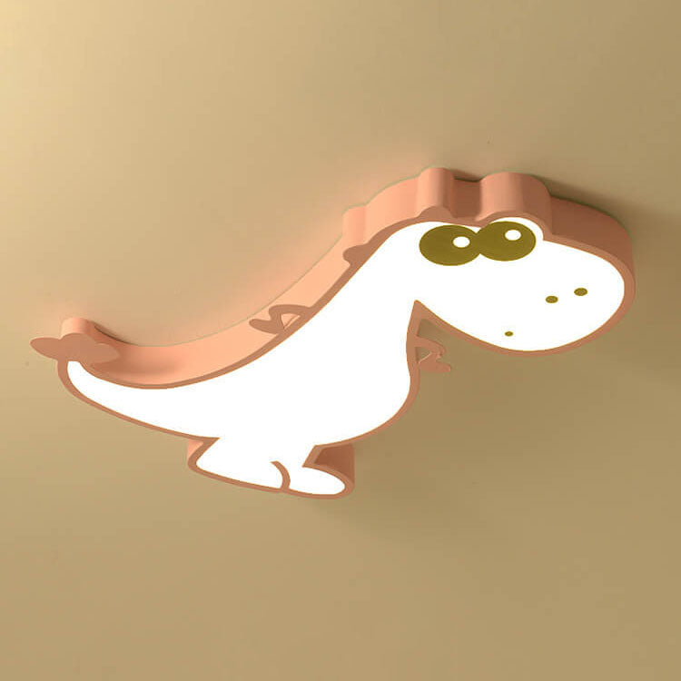 Lumendat Modern Children's Cartoon Dinosaurs Iron Acrylic LED Flush Mount Ceiling Light Lumendat