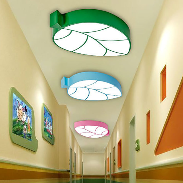 Lumendat Modern Simplicity Kids Metal Acrylic Foliage Elliptical LED Flush Mount Ceiling Light For Bedroom Lumendat