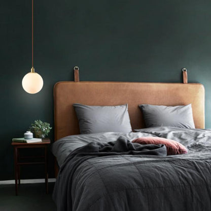 Nordic Minimalist Milky White Glass Ball 1-light Pendant Light