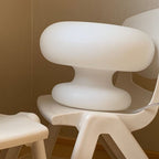 Danish Milk White Mushroom 1-Light Table Lamp Lumendat