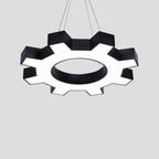 Contemporary Creative Iron Gear Acrylic Shade LED Pendant Light for Entertainment Room BulbSquare