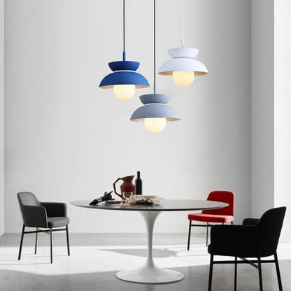 Nordic Minimalist Color Solid Aluminum 1-light Pendant Light