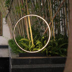 Outdoor Waterproof Acrylic Lampshade Aluminum Ring Design LED Lawn Light Lumendat