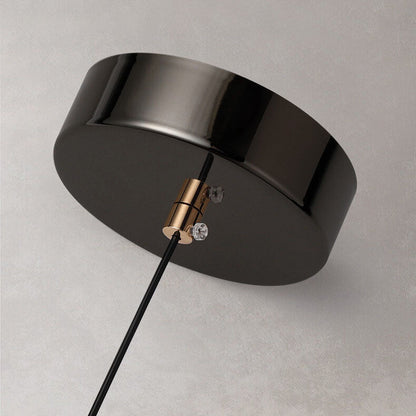 Light Luxury Minimalist Crystal Metal Pillar LED Pendant Light
