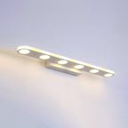 Modern Simple White Long Oval Acrylic Vanity Light 4/6 Light Wall Sconce Lamp Lumendat