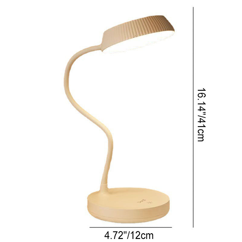Nordic Minimalist Round Plate LED Touch Eye Protection USB Desk Lamp Lumendat
