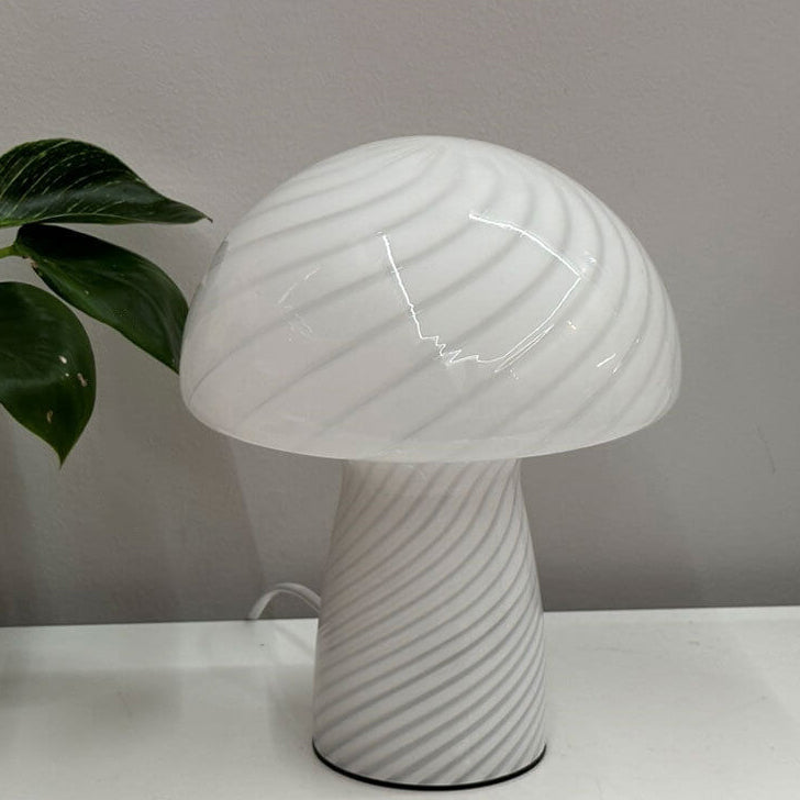 Modern Minimalist Mushroom Glass 1-Light Table Lamp Lumendat