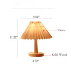 Vintage Pleated Umbrella-shaped LED Table Lamp Lumendat
