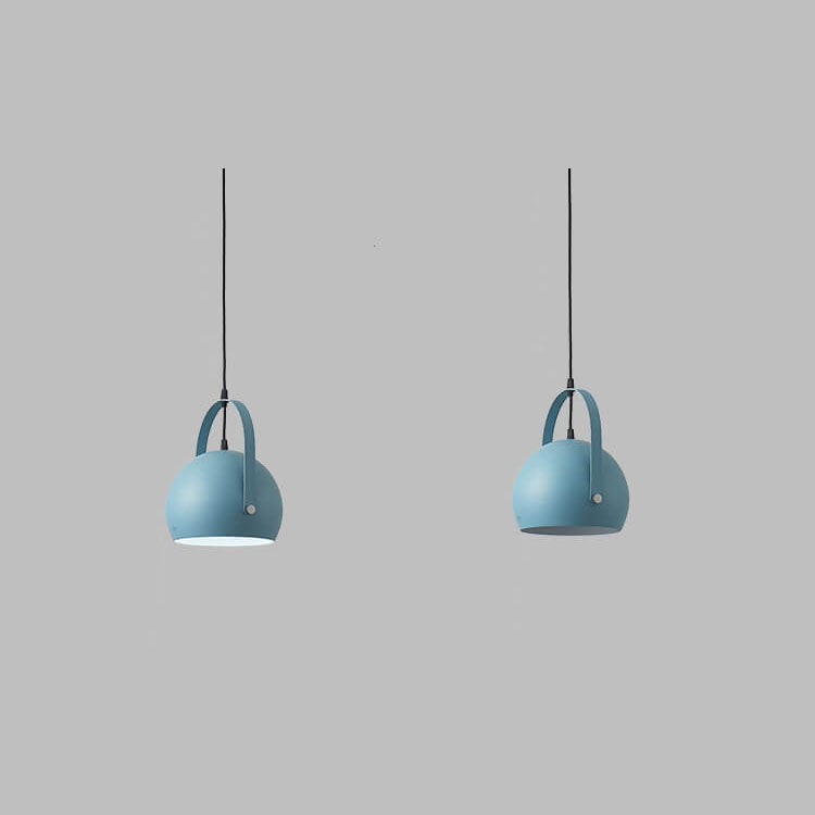 Nordic Macaron Aluminum Semicircle 1-light Pendant Light