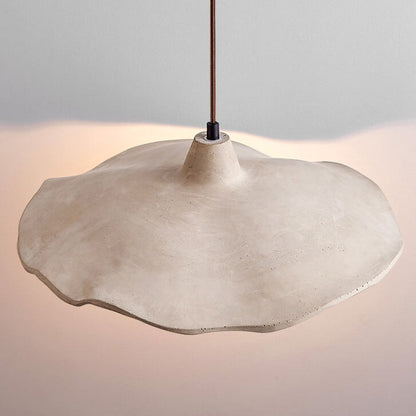 Japanese Vintage Cement Flower Lampshade Island Light Chandelier – 1/2/3 Light