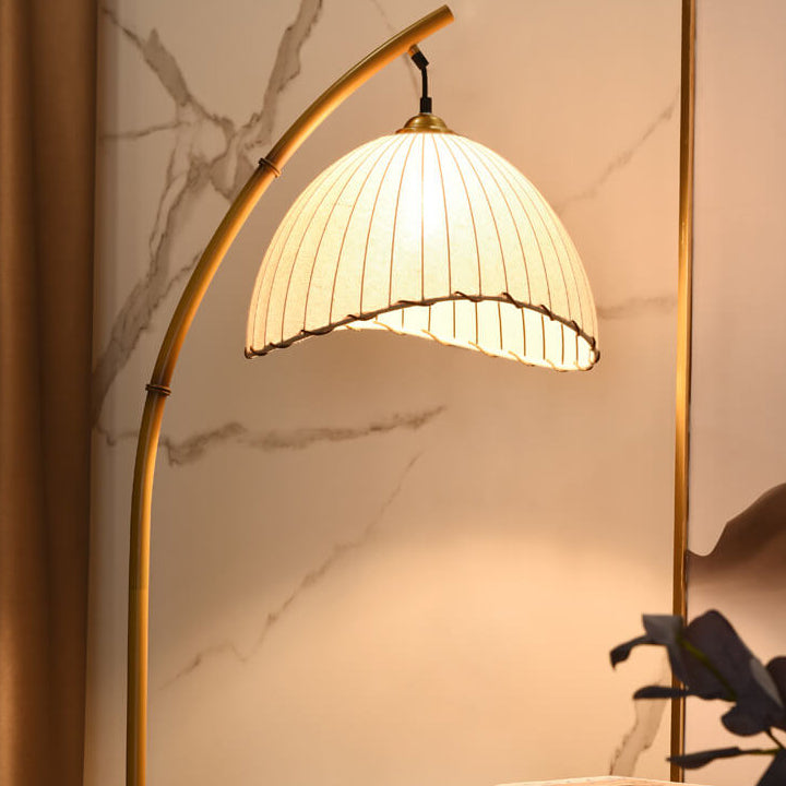 Retro Zen Simulation Bamboo Pole 1-Light Standing Floor Lamp Lumendat
