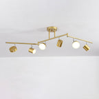 Modern Creative Rotating Track Spotlight LED Semi-Flush Mount Ceiling Light Lumendat