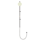 Minimalist Long Pole Glass Globe1-Light Wall Sconce Lamp