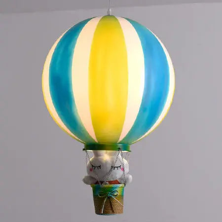 Scandinavian Modern Creative Hot Air Balloon Iron Acrylic 1-light Pendant Light BulbSquare